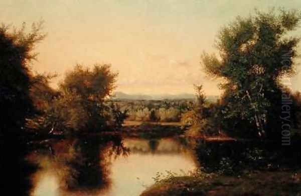 Hanging Hills of Menden 1866 Oil Painting by Nelson Augusta Merida