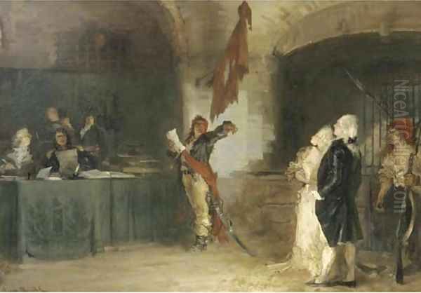 Le denonciateur during the French Revolution Oil Painting by Alexander Henri Robert Van Maasdijk