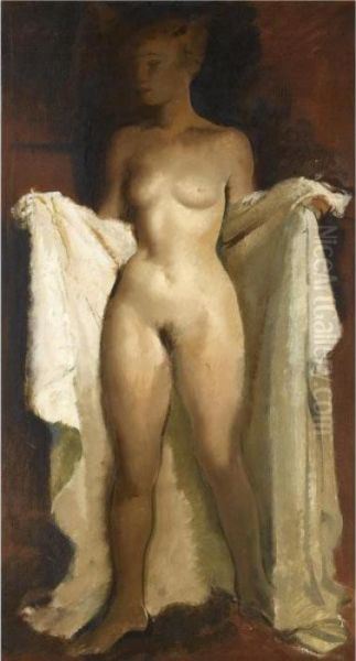 Standing Nude Oil Painting by Alexander Evgenievich Yakovlev