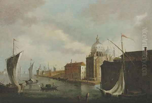 The Punta della Dogana with the Sante Maria della Salute, Venice Oil Painting by Michele Marieschi