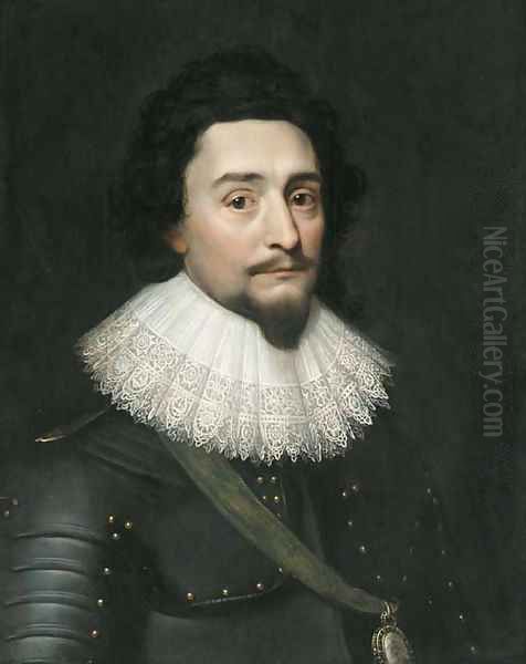 Portrait of the King Frederick V of Bohemia, the Winter King (1596-1632) Oil Painting by Michiel Jansz. van Miereveld