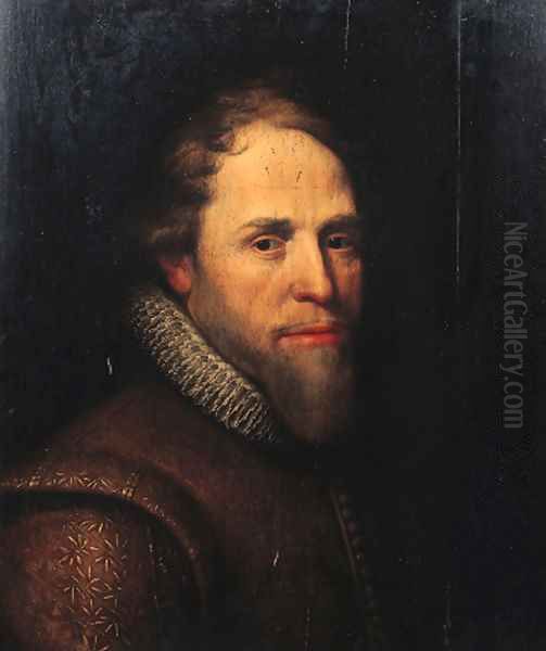 Portrait of Maurice of Nassau, Prince of Orange (1567-1625) 2 Oil Painting by Michiel Jansz. van Miereveld