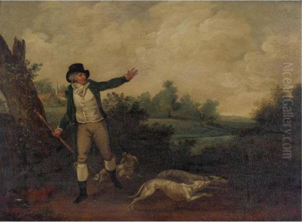 The Hunter And His Hounds by Julius Caesar Ibbetson