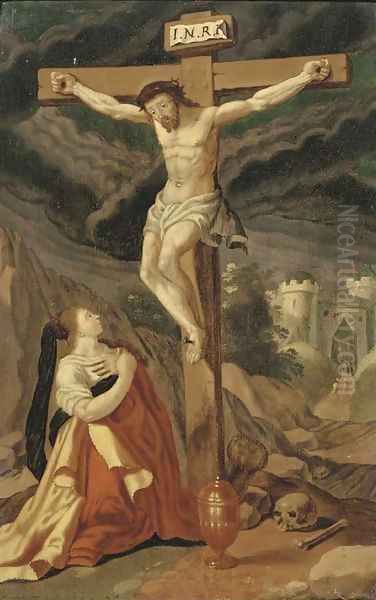 The Crucifixion Oil Painting by Gillis Mostaert