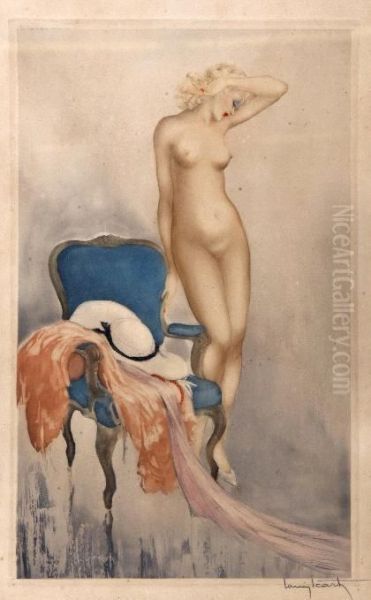 Premiere Pose Oil Painting by Louis Icart