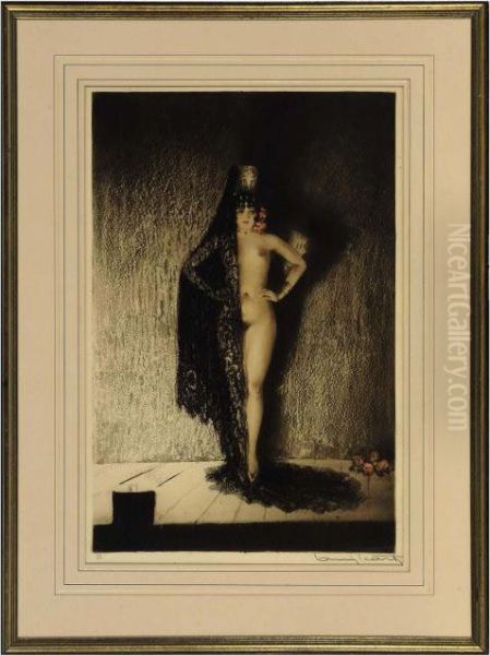 Conchita Oil Painting by Louis Icart