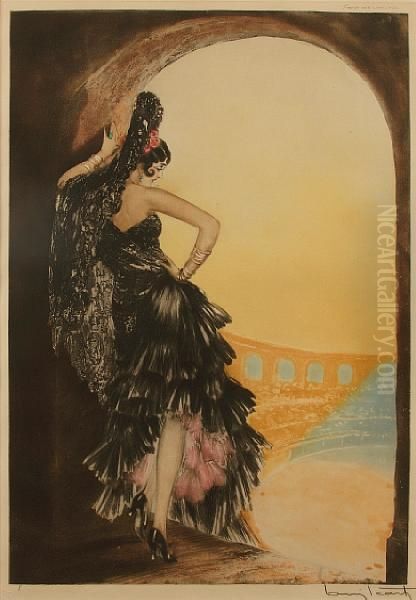 Seville Oil Painting by Louis Icart