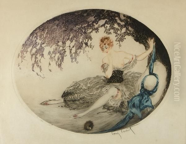 Fallen Nest Oil Painting by Louis Icart