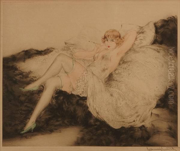 White Underwear by Louis Icart