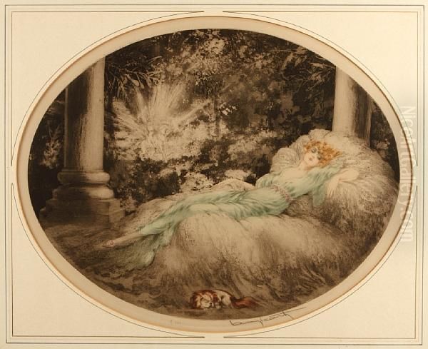 Sleeping Beauty Oil Painting by Louis Icart