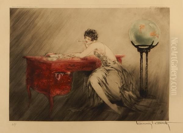 Recollections Oil Painting by Louis Icart