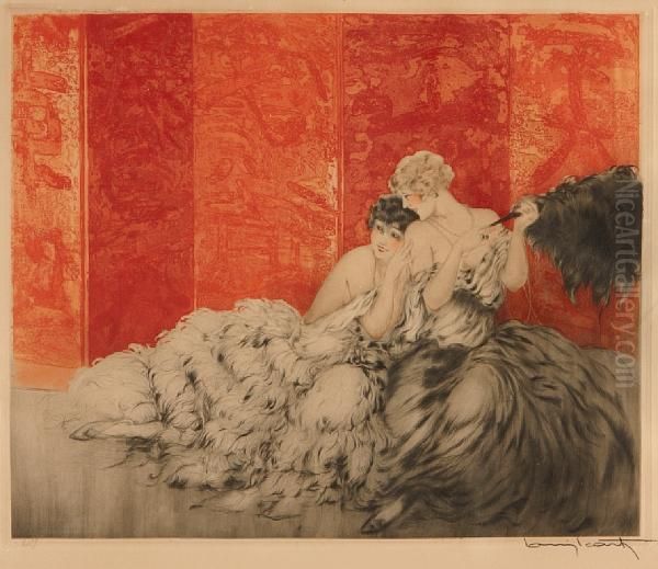 Mockery Oil Painting by Louis Icart