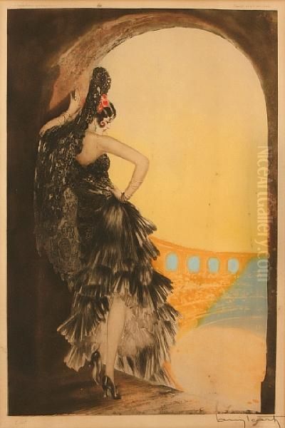 Seville Oil Painting by Louis Icart