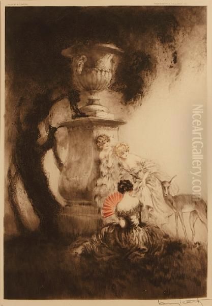 The Four Dears by Louis Icart