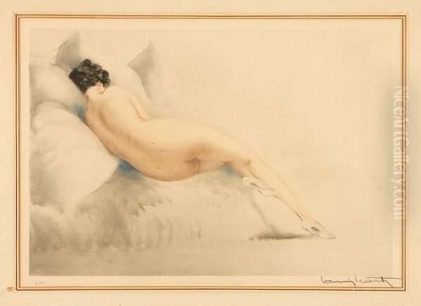 Sulking Oil Painting by Louis Icart