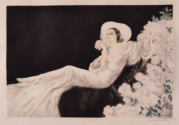 parfum De Fleurs Oil Painting by Louis Icart