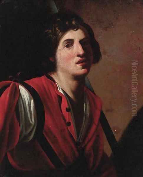 A young man Oil Painting by Bartolomeo Manfredi