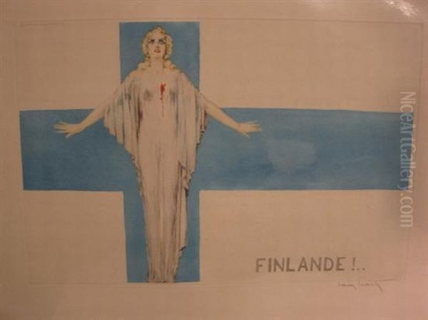 Finlande! Oil Painting by Louis Icart