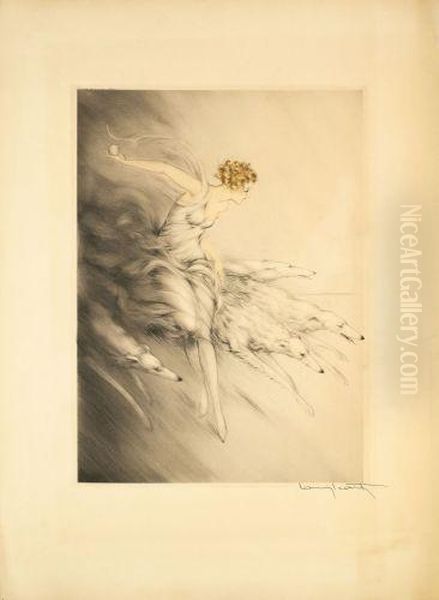 Zest Oil Painting by Louis Icart