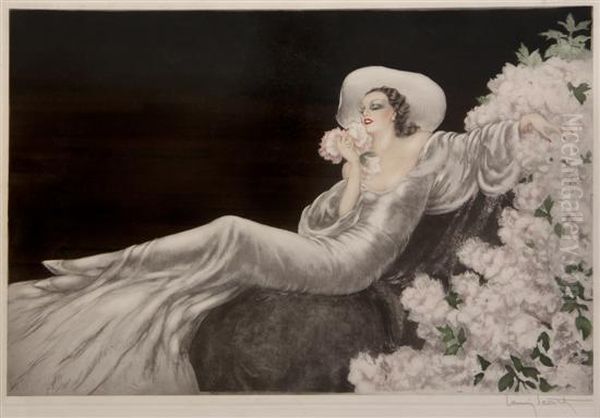 Love's Blossom Oil Painting by Louis Icart