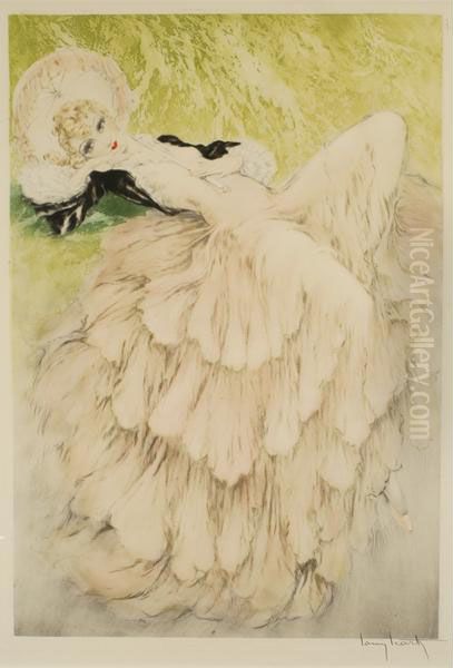 Dreaming Oil Painting by Louis Icart