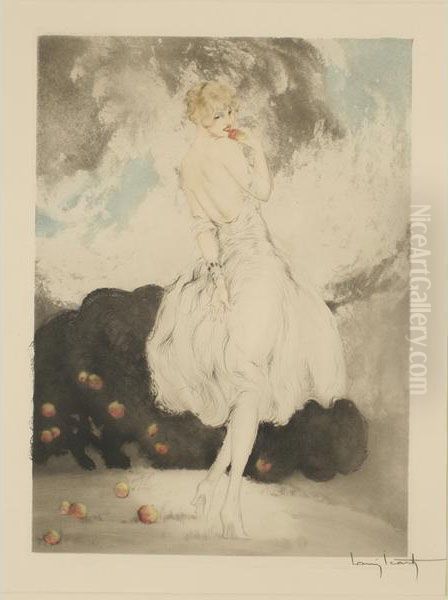 Forbidden Fruit Oil Painting by Louis Icart