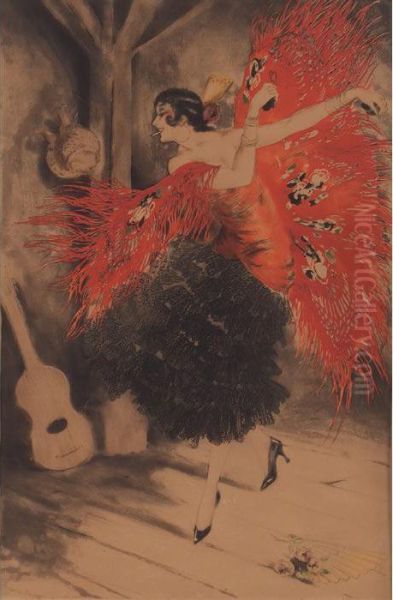 Dancer Oil Painting by Louis Icart