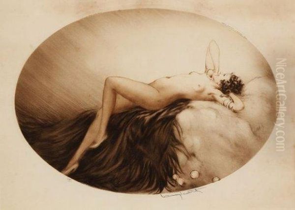 Eve Oil Painting by Louis Icart