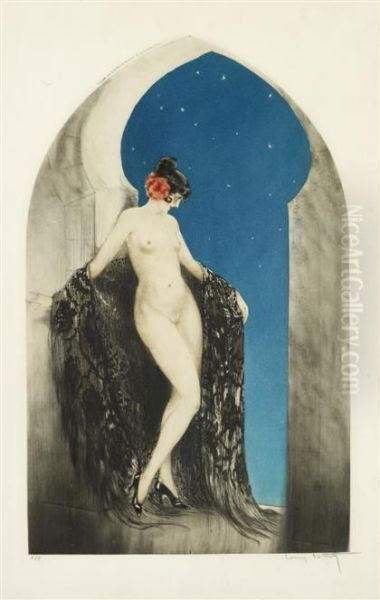 Nuit Espagnole (spanish Nights) Oil Painting by Louis Icart