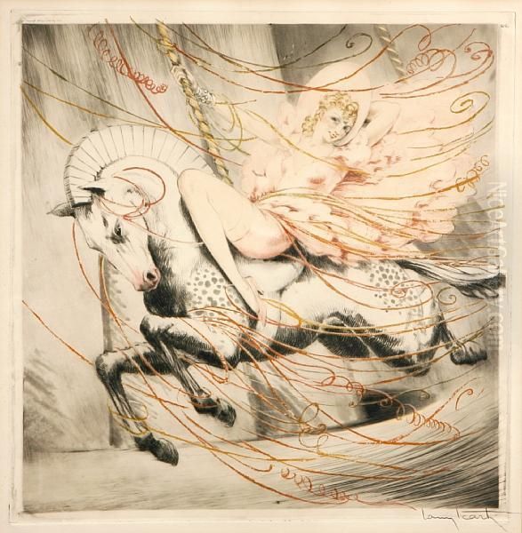 Mardi Gras Oil Painting by Louis Icart