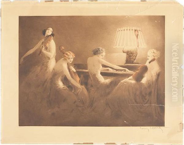 Melody Hour Oil Painting by Louis Icart