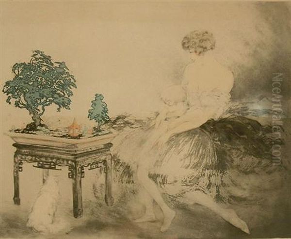 Bonsai Trees by Louis Icart