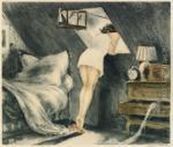 Attic Room Oil Painting by Louis Icart