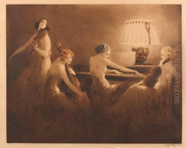 Melody Hour Oil Painting by Louis Icart