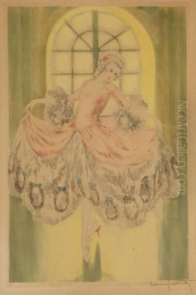 Minuet Oil Painting by Louis Icart