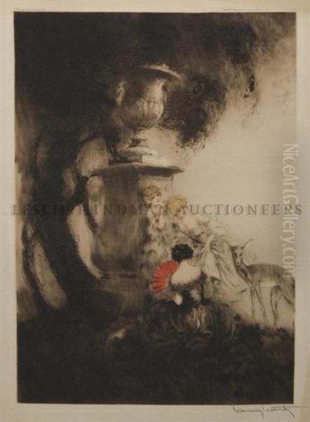 The Four Dears Oil Painting by Louis Icart