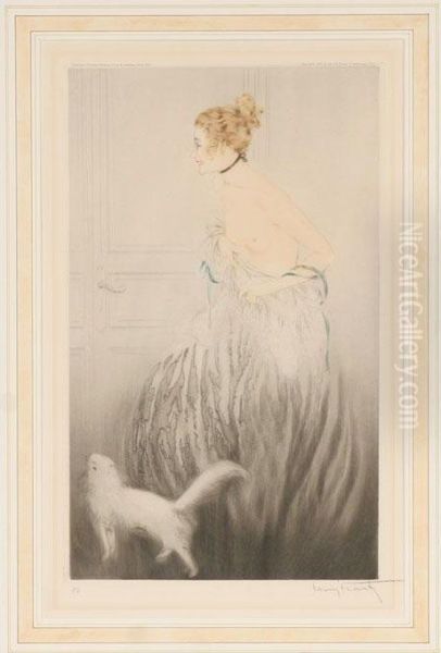 Do Not Enter Oil Painting by Louis Icart