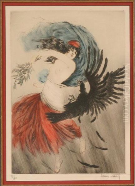 Bird Of Prey Oil Painting by Louis Icart