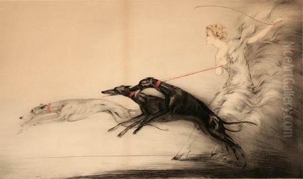 Vitesse Oil Painting by Louis Icart