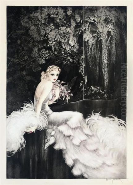 Les Orchidees Oil Painting by Louis Icart