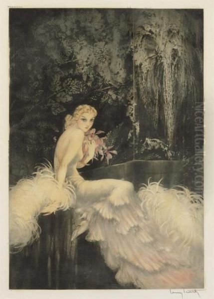 L'orchides Oil Painting by Louis Icart