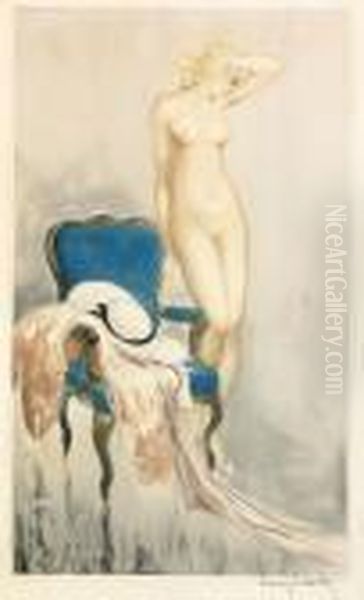 Fair Model Oil Painting by Louis Icart