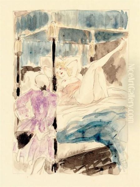 La Nuit Et Le Moment Oil Painting by Louis Icart