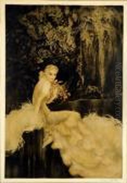 L'orchidee Oil Painting by Louis Icart