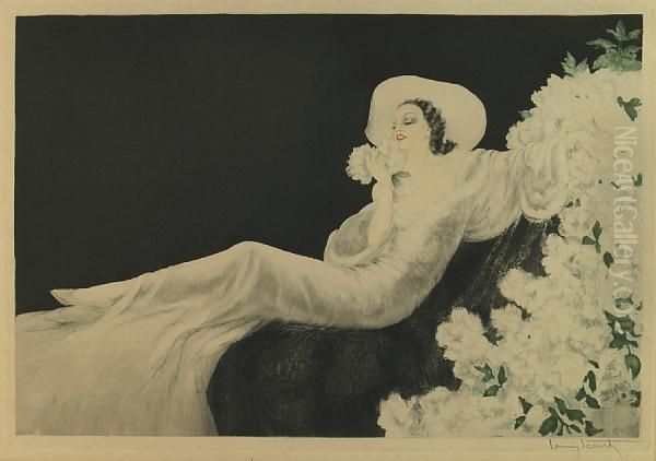 Love's Blossom Oil Painting by Louis Icart