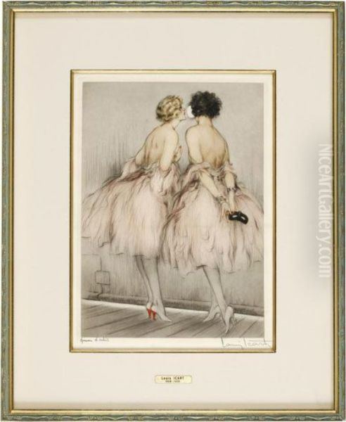 Backstage Oil Painting by Louis Icart