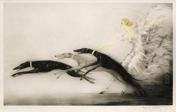 Speed Ii Oil Painting by Louis Icart