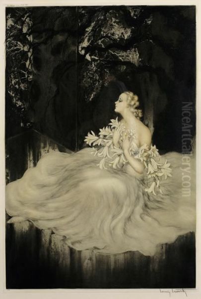 Lilies (schiffer 468) by Louis Icart