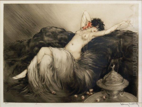 Fumee Oil Painting by Louis Icart