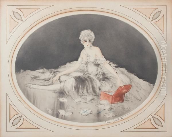 Love Letters; Salome Oil Painting by Louis Icart